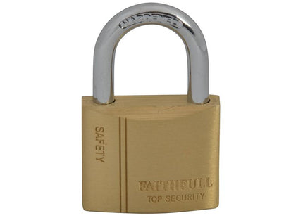 Faithfull Brass Padlock 40Mm 3 Keys