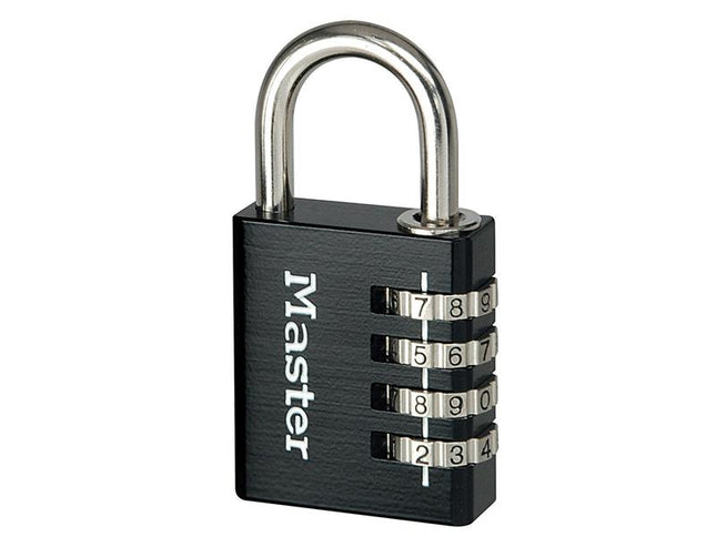 Master Lock Black Finish 40Mm 4-Digit Combination Padlock