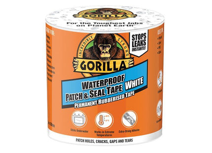 Gorilla Waterproof Patch & Seal Tape 100mm x 3m White