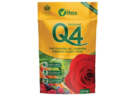 Vitax Q4 Premier All Purpose Fertiliser 0.9Kg Pouch