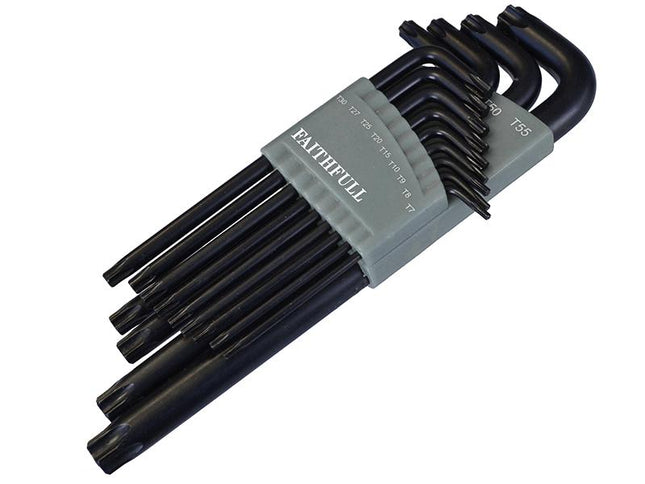 Faithfull Star Long Arm Key Set Of 13 (Tx7-Tx55)