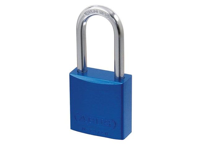 ABUS Mechanical 72/40Mm Aluminium Padlock 40Mm Long Shackle Blue Keyed Alike Tt60121