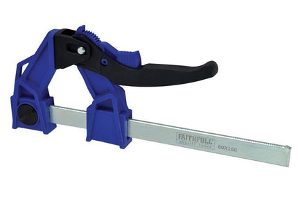 Faithfull Heavy-Duty Lever Clamp Capacity 160Mm