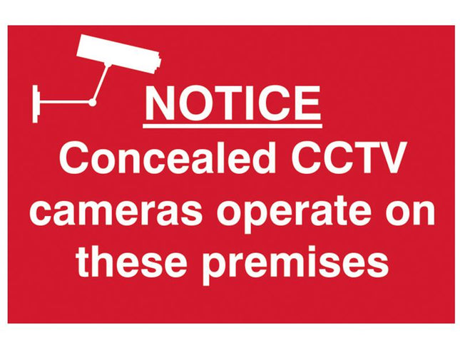 Scan Notice Concealed Cctv Cameras Operate On These Premises - Pvc 300 X 200Mm