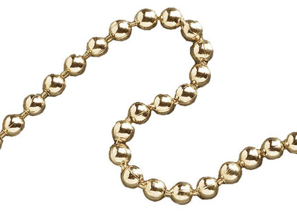 Faithfull Ball Chain Polished Brass 3.2Mm X 10M