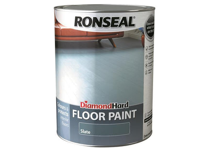 Ronseal Diamond Hard Floor Paint Slate 5 Litre