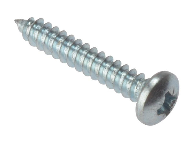 Forgefix Self-Tapping Screw Pozi Pan Head Zp 1/2In X 8 Box 200