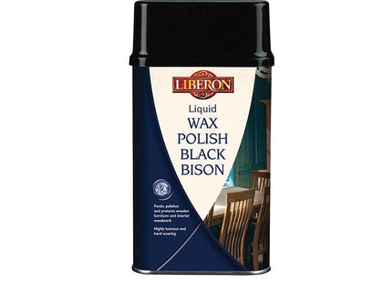 Liberon Liquid Wax Polish Black Bison Dark Oak 500Ml
