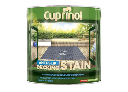 Cuprinol Anti-Slip Decking Stain Urban Slate 2.5 Litre