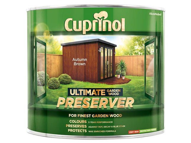 Cuprinol Ultimate Garden Wood Preserver Autumn Brown 1 Litre