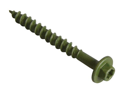 Forgefix Torxfast Hex Head Timber Fixing Screws Green 65Mm Box 50