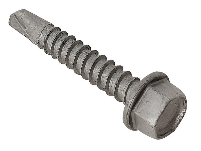 Forgefix Techfast Roofing Sheet To Steel Hex Screw No.3 Tip 5.5 X 100Mm Box 100