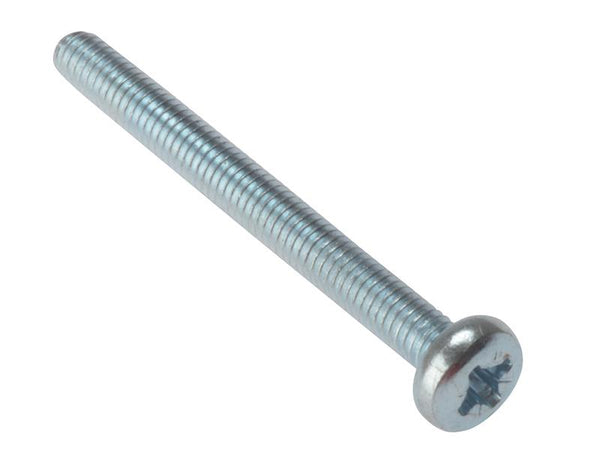 Forgefix Machine Screw Pozi Pan Head Zp M6 X 30Mm Bag 25