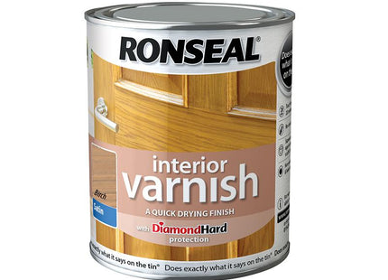Ronseal Interior Varnish Quick Dry Satin Birch 250Ml