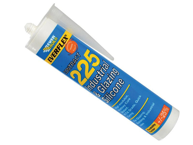 Everbuild Industrial & Glazing Silicone Translucent 295Ml 225