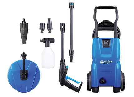 Kew Nilfisk Alto C110.7-5 Pca X-Tra Pressure Washer With Patio Cleaner & Brush 110 Bar 240V