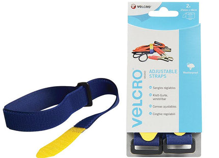 Velcro Brand Velcro Brand Adjustable Straps (2) 25Mm X 46Cm Blue