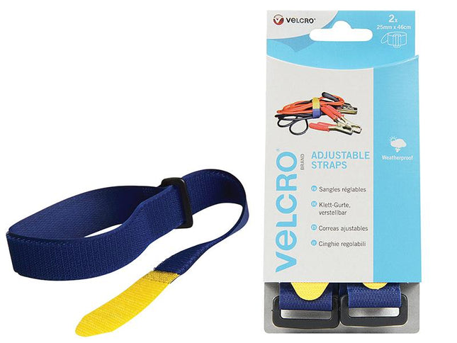 Velcro Brand Velcro Brand Adjustable Straps (2) 25Mm X 46Cm Blue