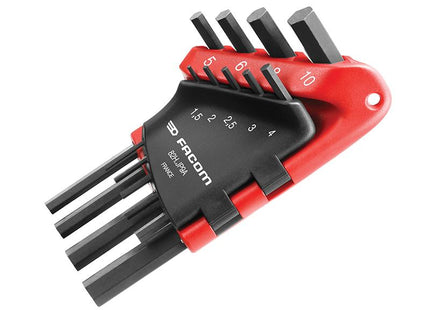 Facom 82H.Jp9A Hexagon Key Set Of 9 Metric (1.5-10Mm)