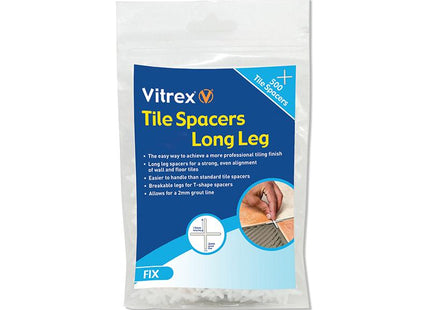 Vitrex Long Leg Spacer 3Mm Pack Of 500