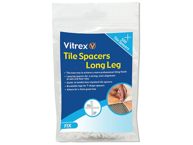 Vitrex Long Leg Spacer 3Mm Pack Of 500