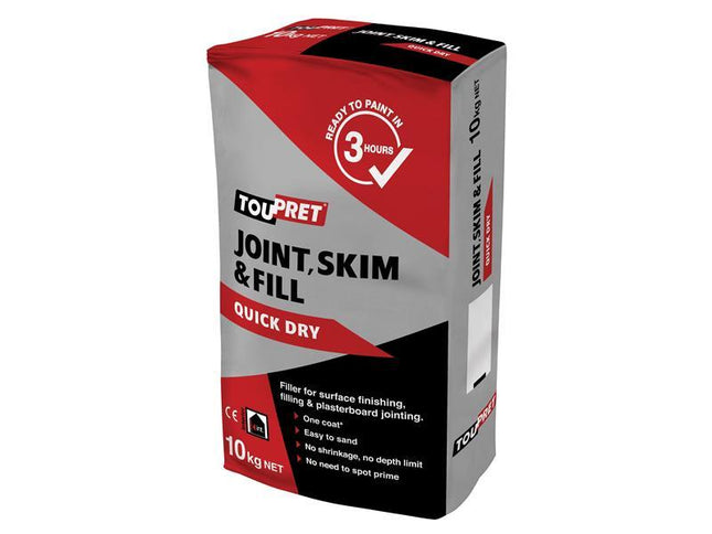 Toupret Quick Dry Joint Skim & Fill 10kg