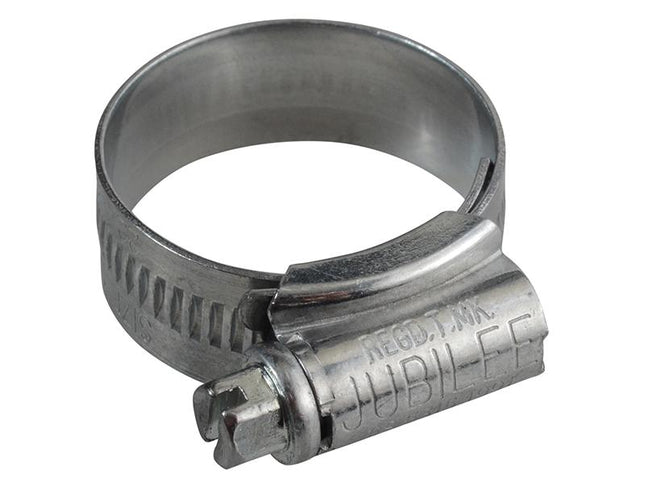 Jubilee (Size 1A)  Zinc Protected Hose Clip 22 - 30Mm (7/8 - 1.1/8In)