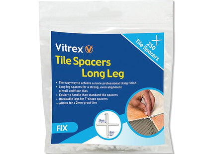 Vitrex Long Leg Spacer 4Mm Pack Of 250