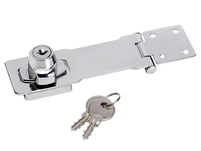 Master Lock Chrome Plated Steel Locking Hasp 117Mm