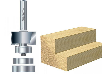 TREND 46/44 X 1/4 Tct Bearing Guided Rebater 24Mm X 12.7Mm