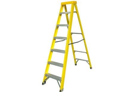 Zarges Fibreglass Swingback Steps Open 1.87M Closed 2.07M 7 Rungs