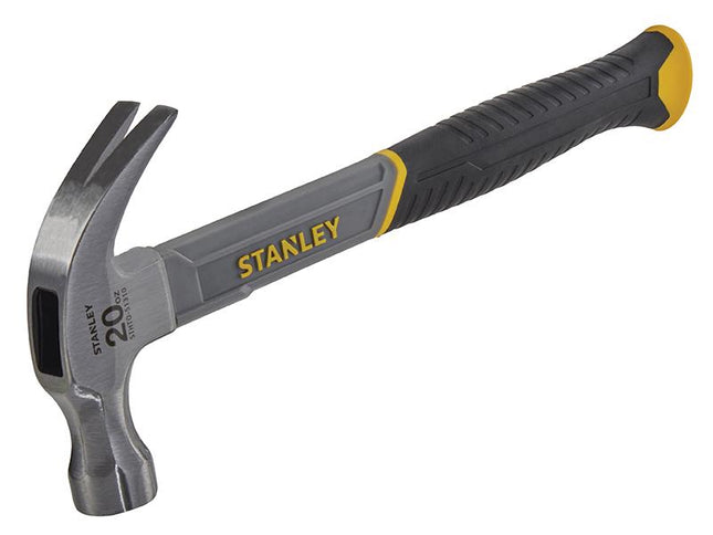 Stanley Tools Curved Claw Hammer Fibreglass Shaft 570G (20Oz)