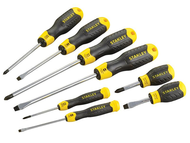 Stanley Tools Cushion Grip Screwdriver Set, 8 Piece Sl/Ph