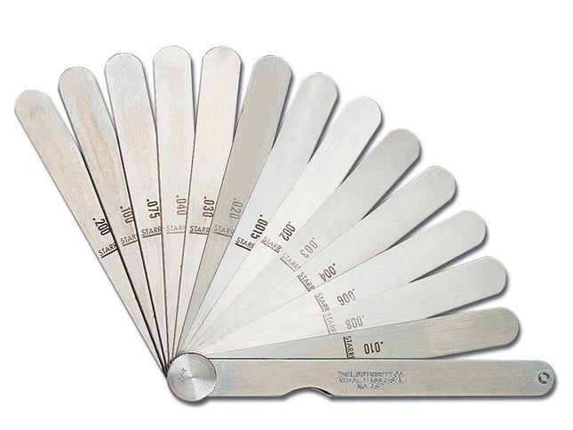 Starrett 467M Feeler Gauge 13 Piece Set 0.04-5Mm