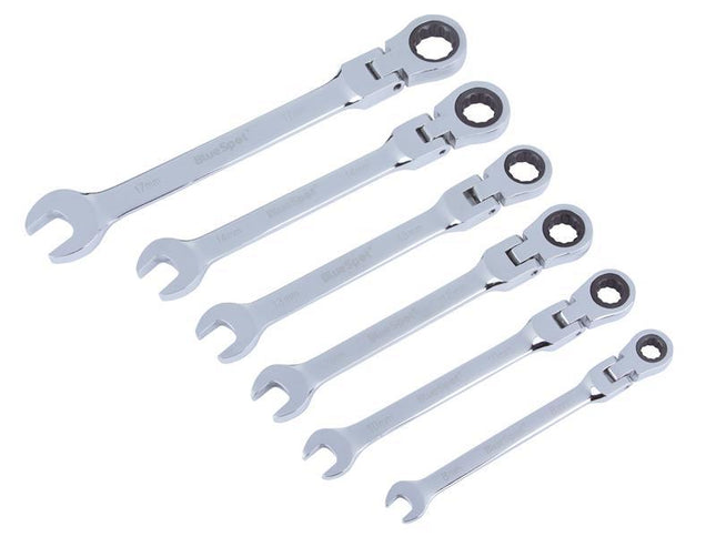 Bluespot Tools Flexible Head Ratchet Set, 6 Piece