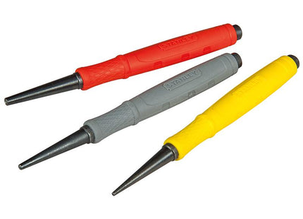 Stanley Tools Dynagrip Nail Punch Set 3 Piece