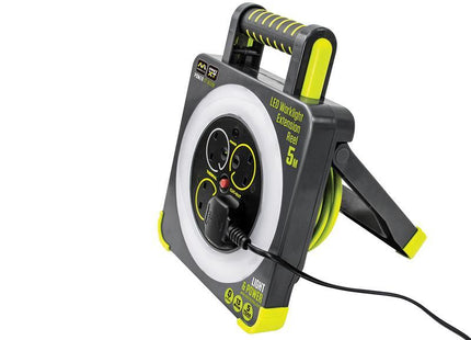 Masterplug Work Light Cable Reel 240V 13A 4-Socket 5m