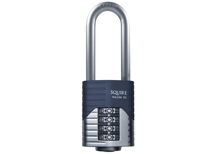Henry Squire Vulcan Long Boron Shackle Combination Padlock 50Mm