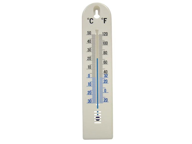 Faithfull Wall Thermometer - Plastic 200Mm