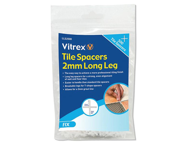 Vitrex Long Leg Spacer 2Mm Pack Of 500