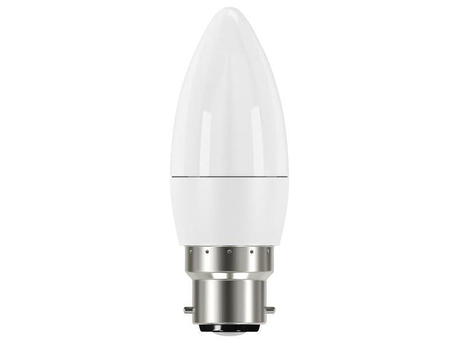 Energizer LED BC (B22) Opal Candle Non-Dimmable Bulb, Warm White 250 lm 3.4W