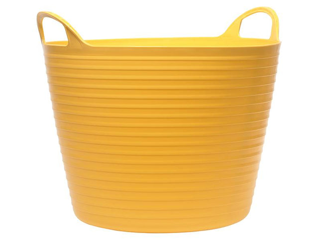 Faithfull Heavy-Duty Polyethylene Flex Tub 28 Litres Yellow