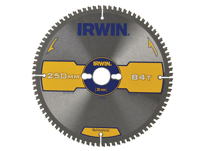 IRWIN Multi Material Circular Saw Blade 250 X 30Mm X 84T Tcg/Neg