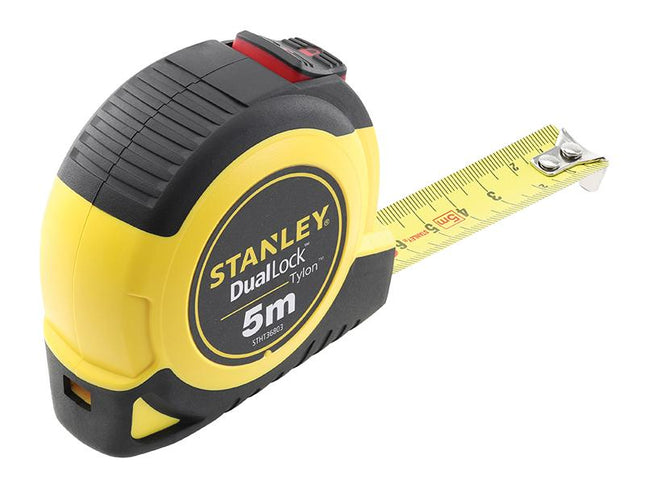 Stanley Tools Duallock Tylon Pocket Tape 5M (Width 19Mm) (Metric Only)