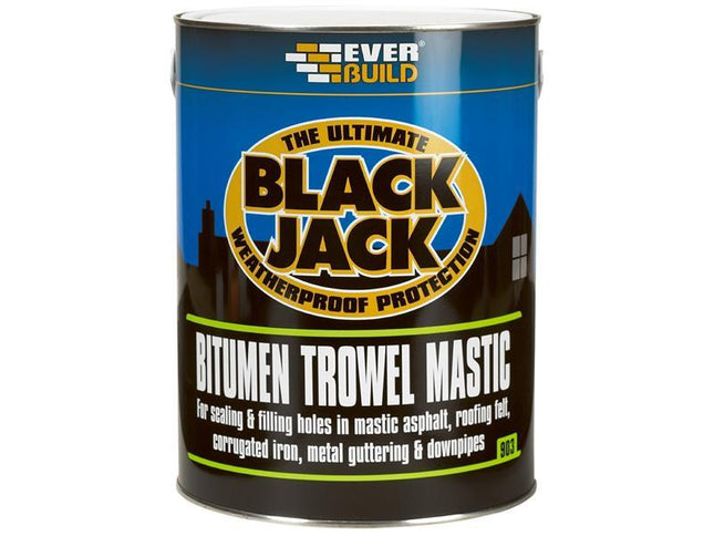 Everbuild Black Jack 903 Bitumen Trowel Mastic 5 litre