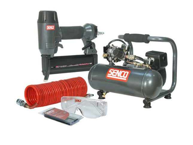 SENCO Finish Pro 18 Pneumatic Nailer & 1 Hp Compressor Kit 110V