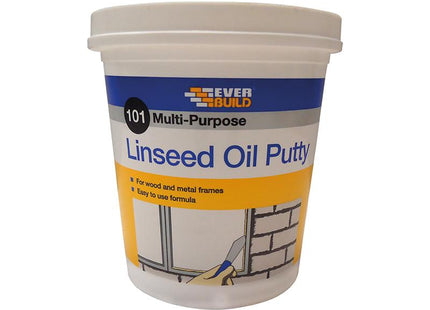 Everbuild 101 Multi-Purpose Linseed Oil Putty Natural 2Kg