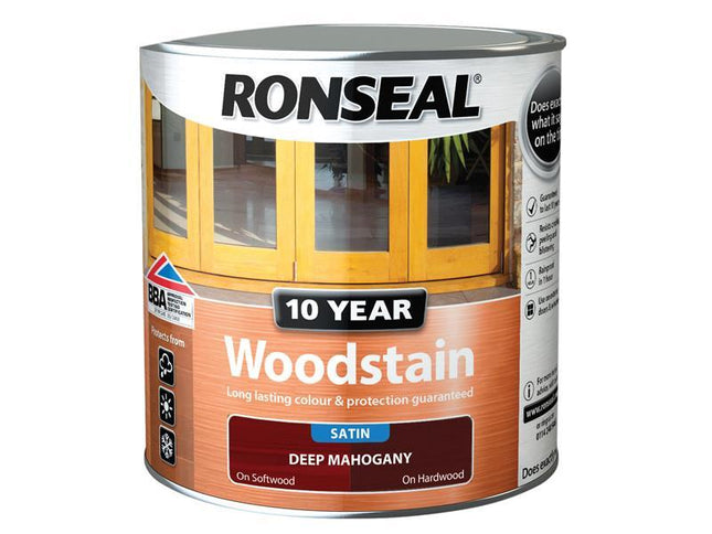 Ronseal 10 Year Woodstain Deep Mahogany 2.5 Litre