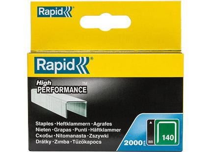RAPID 140/6 6Mm Galvanised Staples Box 2000