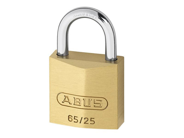 ABUS Mechanical 65/25Mm Brass Padlock Carded